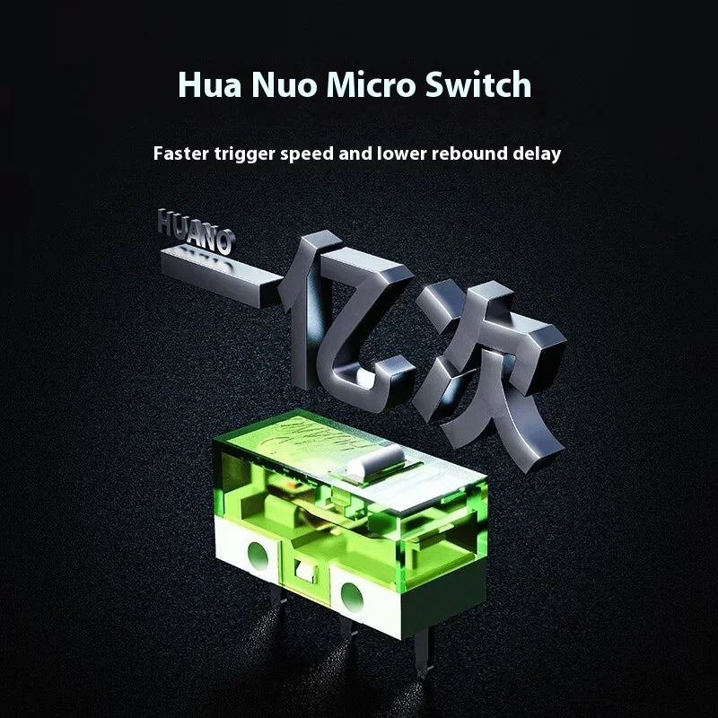 AJAZZ AJ179 V2 MAX Wireless Three Mode Right Hand Mouse PAW3311 12000DPI Macro Definition Low Latency Wired Gaming Mouse