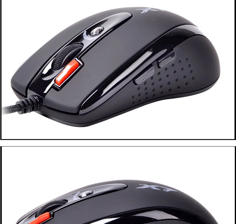 A4TECH Bloody X7-710K Mouse Wired Single-mode Quick Response Low Latency Gaming Mouse PC Office Accessory World of Warcraft Mice