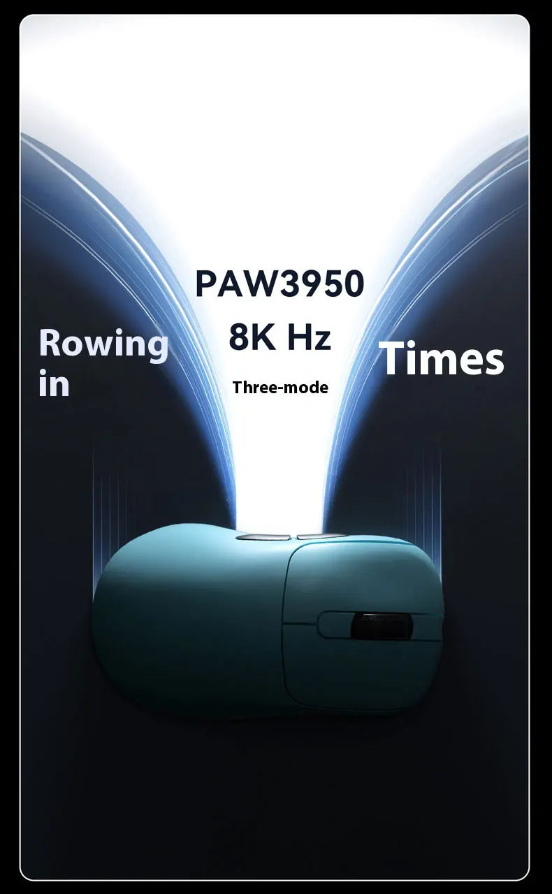 AJAZZ AJ179 APEX PAW3950 3000DPI 8Khz Wireless Gaming Mouse Right Handed Ergonomic Mouse with RGB Magnetic Screen Charging Base