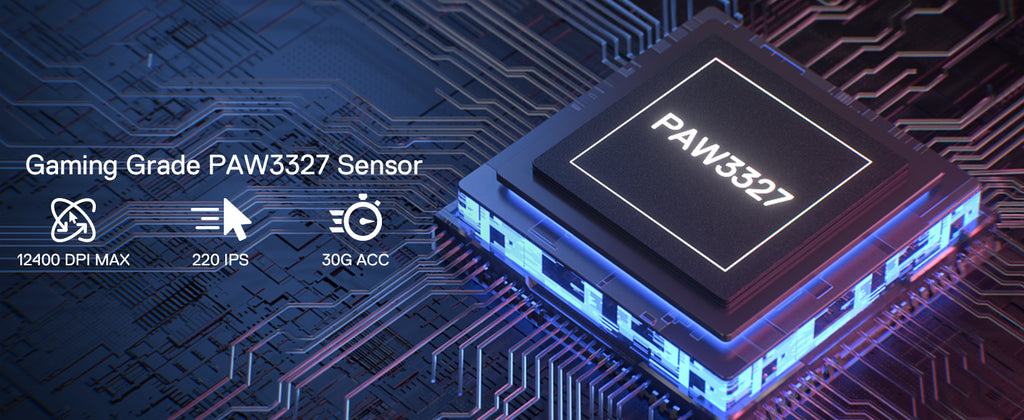 Redragon M724 Wired 42G Ultra-Light 12,400 Max DPI Optical 5 Programmable Buttons Gaming Mouse