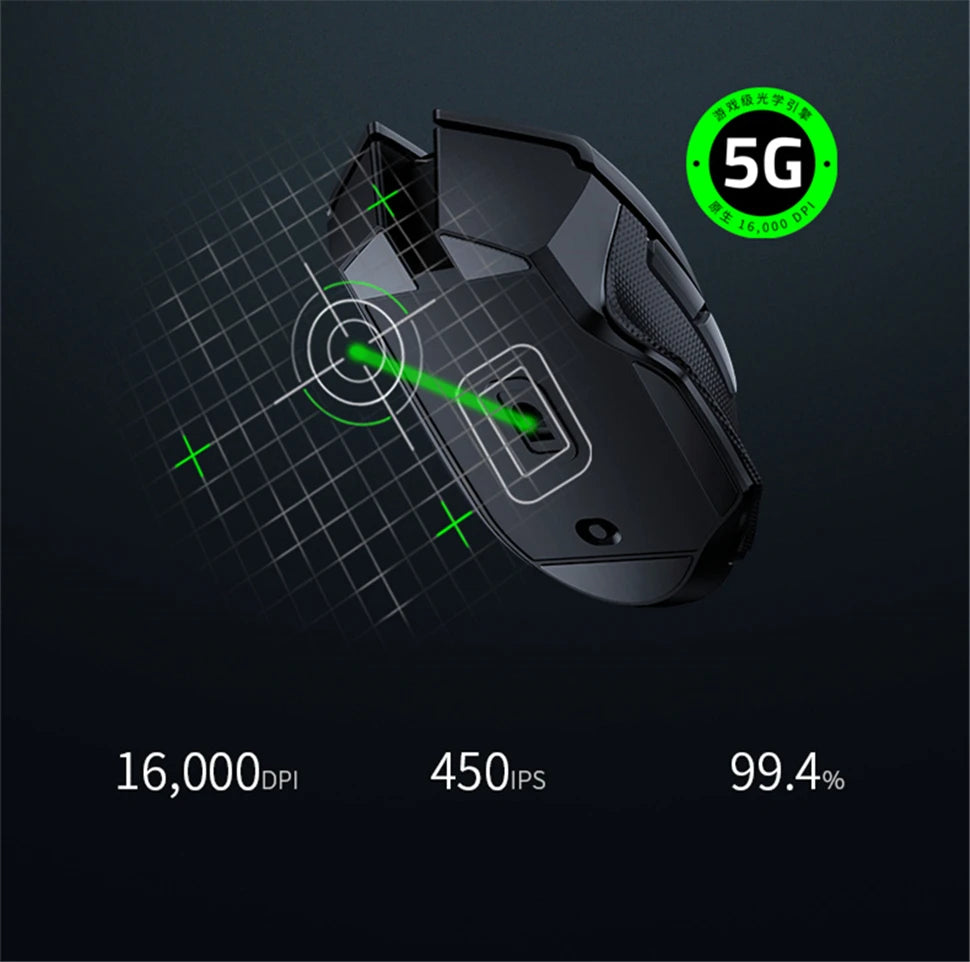 Razer Basilisk X HyperSpeed / Orochi V2  Gaming Mouse Bluetooth & Wireless Compatible Optical Sensor 6 Programmable Buttons