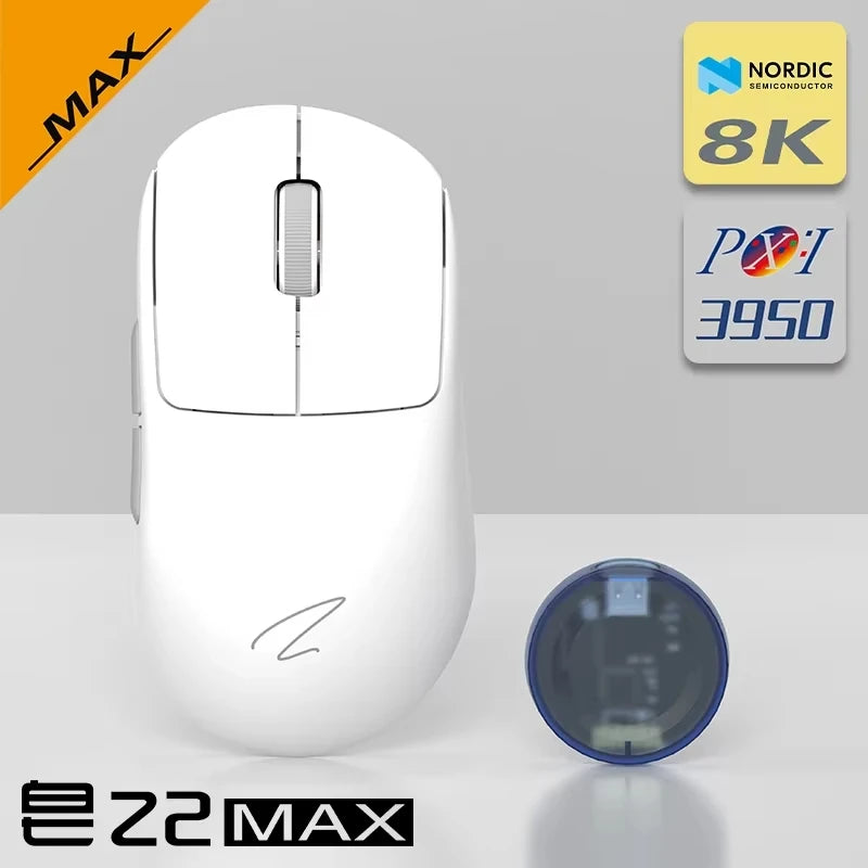 Zaopin Z2 Wireless Mouse 3 Mode Paw3395 4k Return Lightweight ESports Mouse Custom Computer Gaming PC Gamer Accessory Mice Gifts