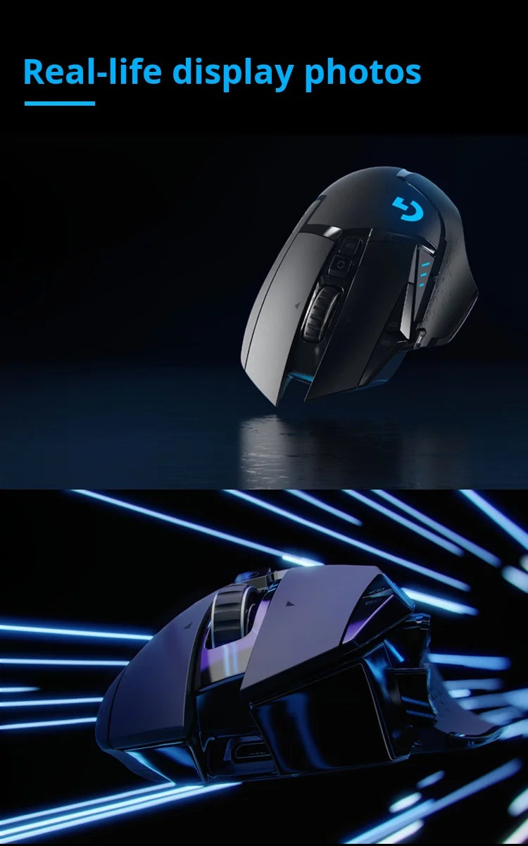 Logitech G502X Wireless Mouse - New Optical-Mechanical Hybrid Microswitch Lightweight Design HERO Engine Gaming Mouse