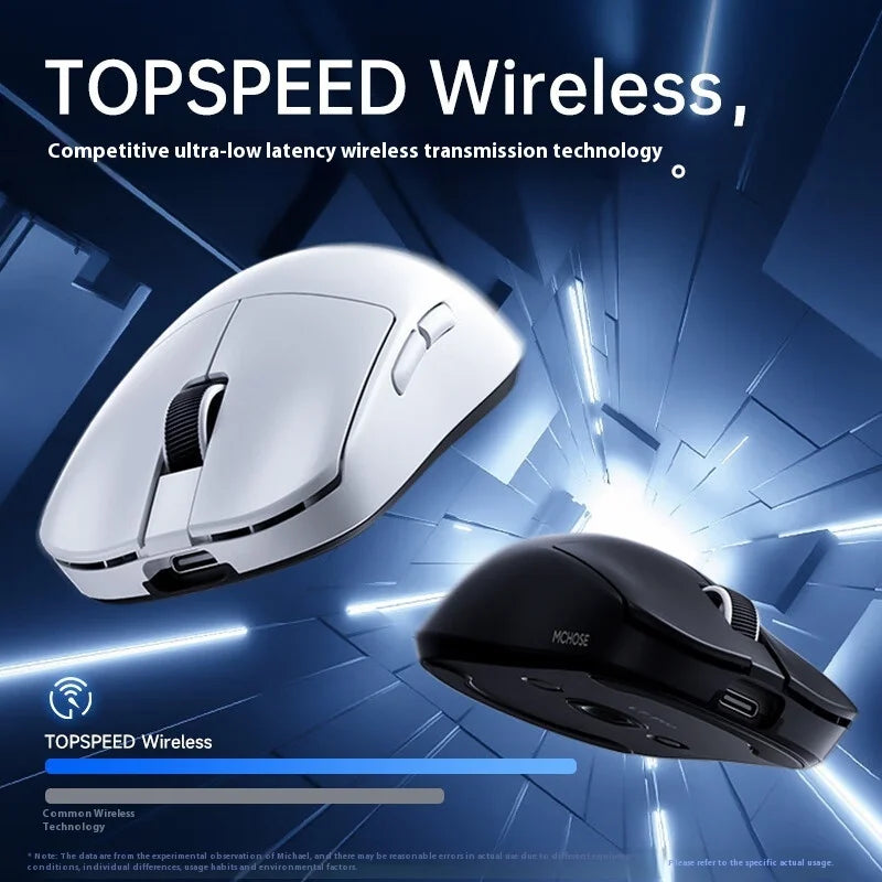 MCHOSE L7 Ultra Wireless Gaming Mouse 39g Lightweight E-Sport 8K Polling Rate Customized Optical Switch PAW3950 Flagship Sensor