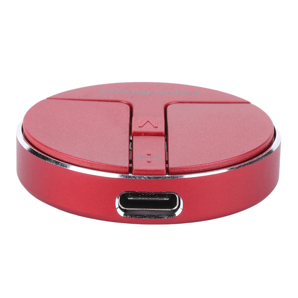 Ultra Thin Wireless Computer Mouse 3 Mode Mini Capacitive Mice BT5.2/2.4G/USB 3 Adjustable DPI w/ Receiver for Laptop PC