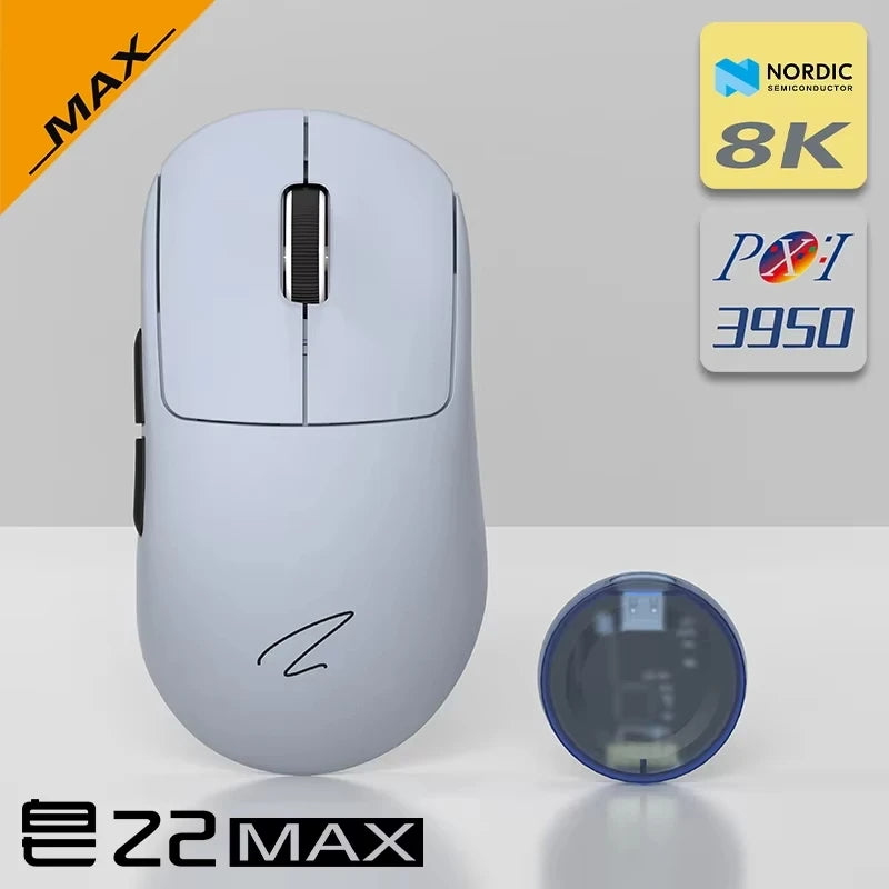 Zaopin Z2 Wireless Mouse 3 Mode Paw3395 4k Return Lightweight ESports Mouse Custom Computer Gaming PC Gamer Accessory Mice Gifts