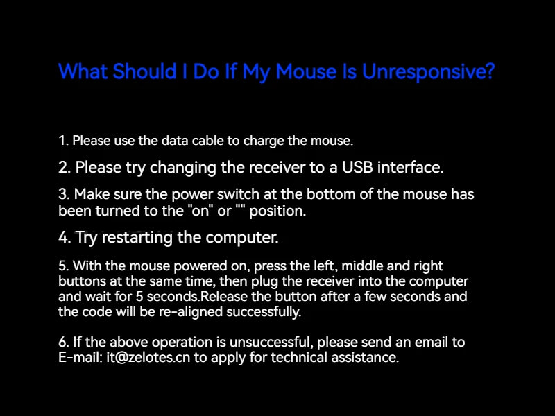 Zelotes F-35 Wireless Gaming Mouse Erect Position 2.4G Rechargeable Three Levels DPI Adjustable Office/Gaming Computer Mouse