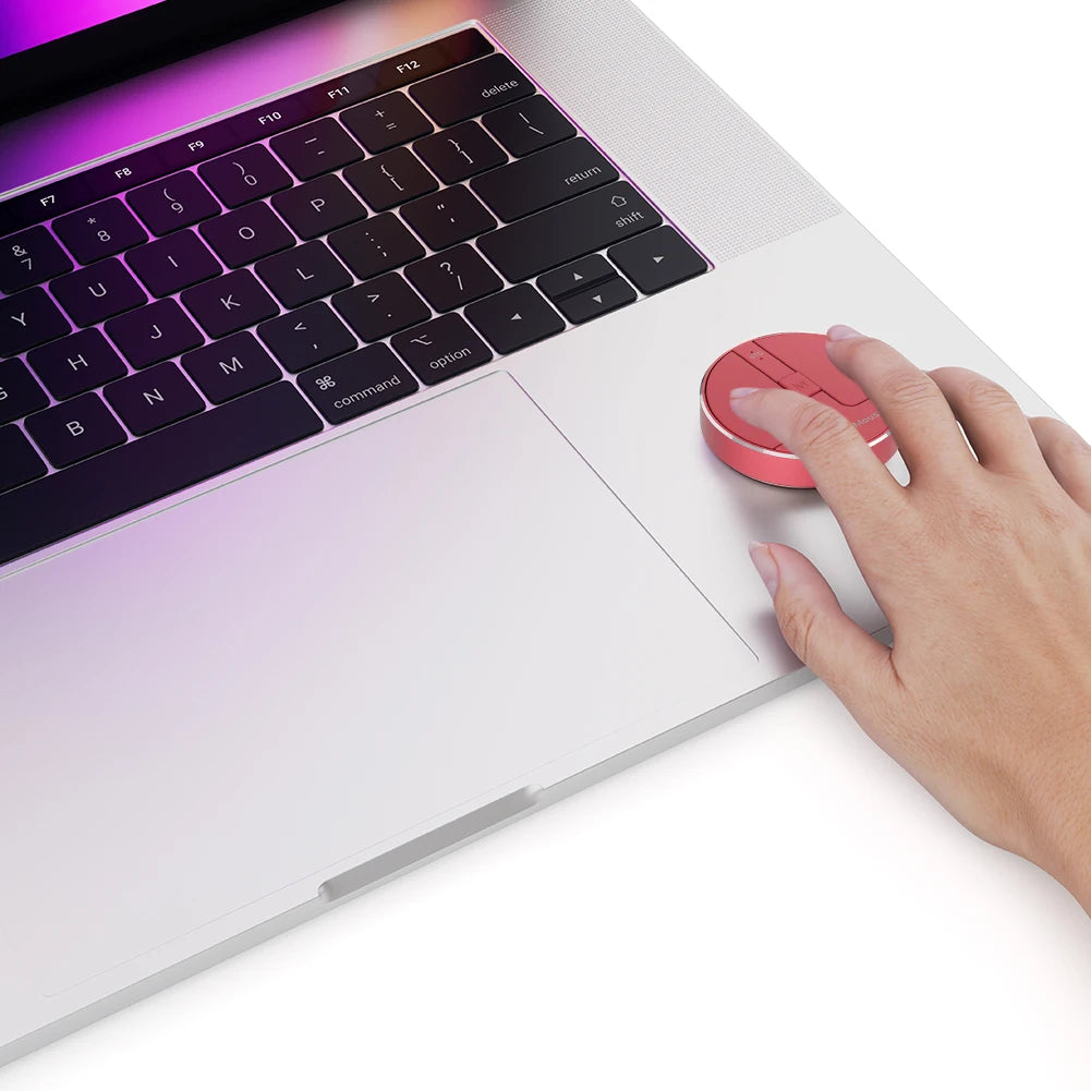 Ultra Thin Wireless Computer Mouse 3 Mode Mini Capacitive Mice BT5.2/2.4G/USB 3 Adjustable DPI w/ Receiver for Laptop PC