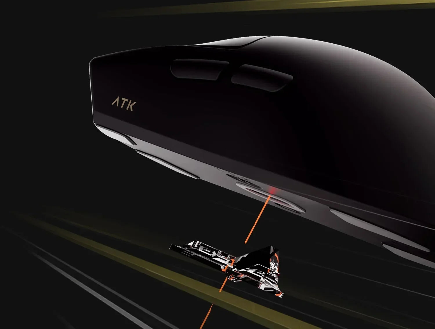 ATK Blazing Sky X1 Mouse Gamer Wireless 3Mode 8K Low Latency Lightweight FPS Liekong E-sports Gaming Mouse Custom Pc Accessories
