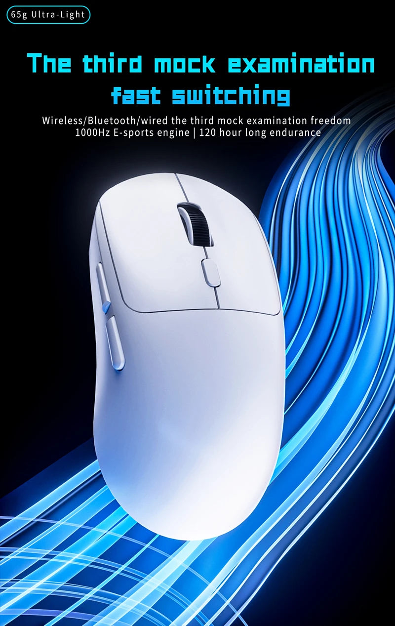 Xiaomi Wireless Mouse Bluetooth 2.4G Three-Mode Rechargeable Ergonomic  Office Gaming Portable Mice For iPad PC Laptop TV Mouse