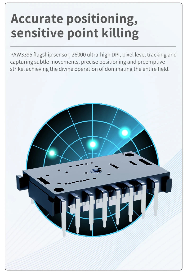 AJAZZ AJ139Pro/AJ139V2MC wireless mouse PMW3395/PAW3311 chipset 12000-26000dpi professional gaming mouse