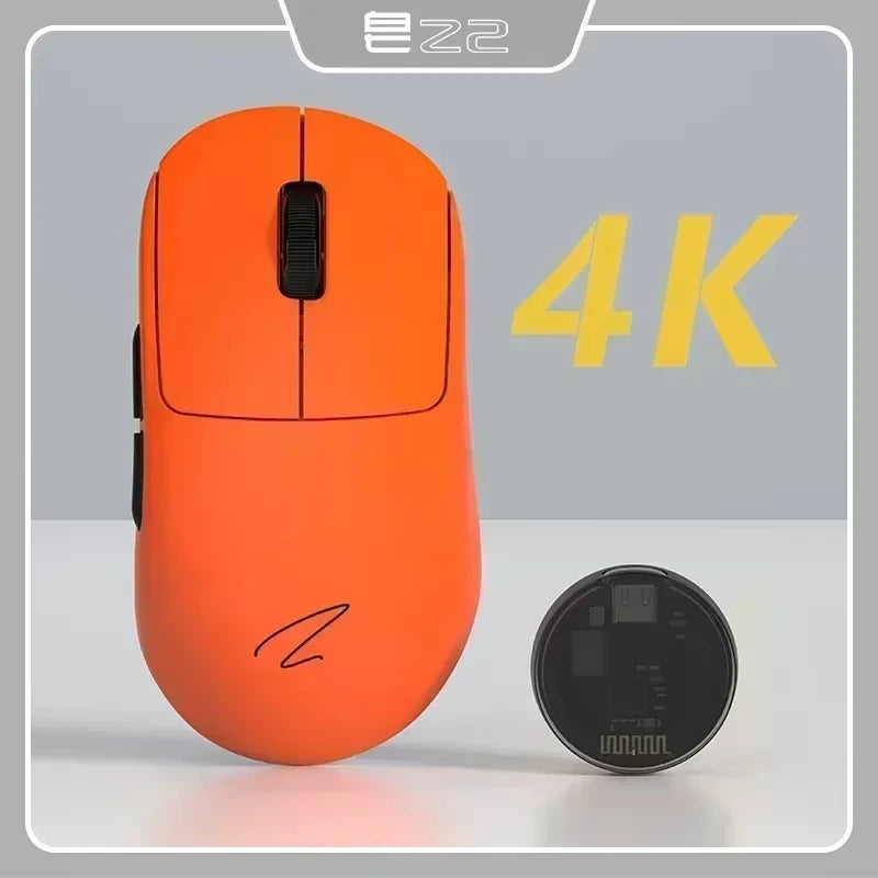 Zaopin Z2 Wireless Mouse 3 Mode Paw3395 4k Return Lightweight ESports Mouse Custom Computer Gaming PC Gamer Accessory Mice Gifts