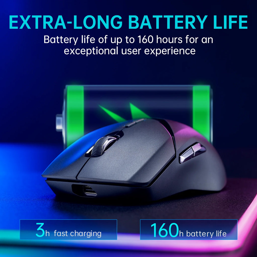 Rapoo VT9PRO Wireless Gaming Mouse Esports Grade 68g Ultra-Light 26000DPI 8 Buttons Optical PAW3398 Computer Mouse For Laptop PC