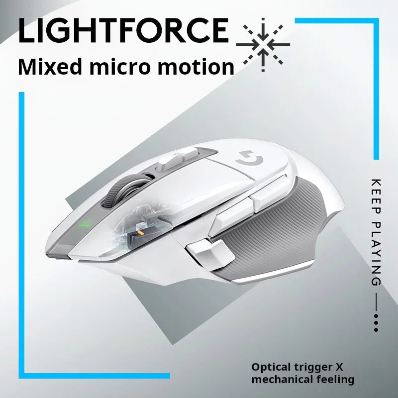 Logitech G502X Wireless Mouse - New Optical-Mechanical Hybrid Microswitch Lightweight Design HERO Engine Gaming Mouse