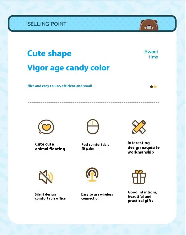 Frutiger Aero Aqua Liquid Mouse Cute Floating Aquarium Animal 2.4G+Bluetooth Wireless Optical Ocean Doll Mice PC Accessories