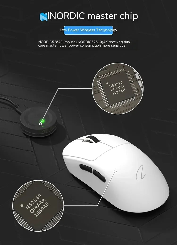 Zaopin Z2 Wireless Mouse 3 Mode Paw3395 4k Return Lightweight ESports Mouse Custom Computer Gaming PC Gamer Accessory Mice Gifts