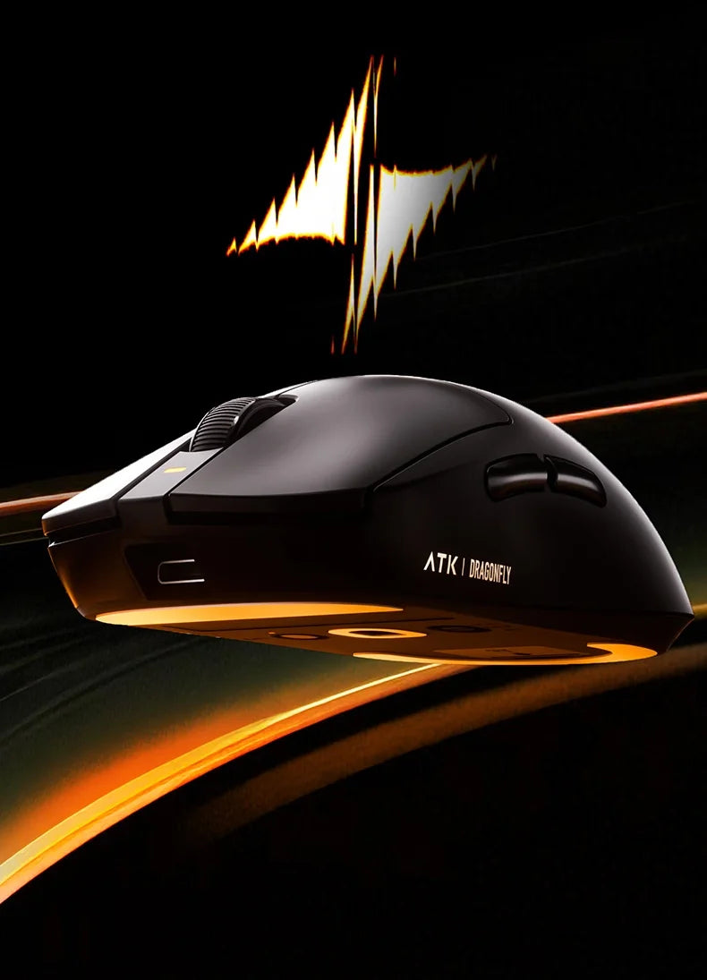 ATK Dragonfly A9 Plus/Pro Wireless Gaming Mouse Gaming Office Mouse  Starlight Trimode  Lightweight  Symmetrical FPS/MOBA  Gift