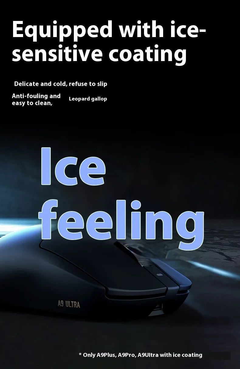 ATK Dragonfly A9 Plus/Pro Wireless Gaming Mouse Gaming Office Mouse  Starlight Trimode  Lightweight  Symmetrical FPS/MOBA  Gift