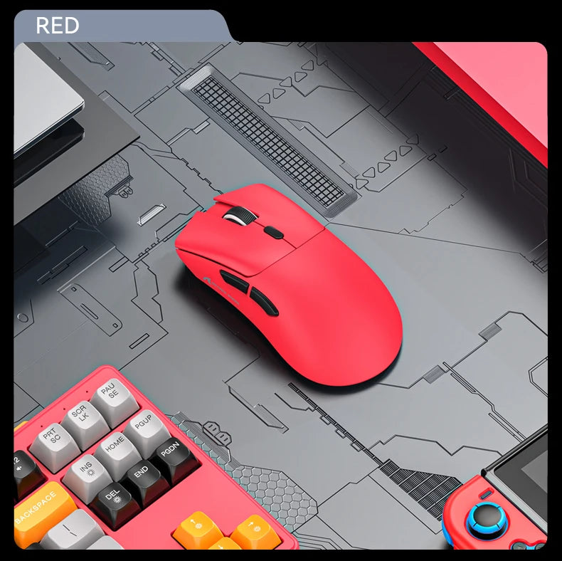 Attack Shark R1 Wireless Gaming Mouse Tri Mode 2.4G Bluetooth Wired 18K DPI 1000Hz PAW3311 Sensor 59g Lightweight Rechargeable