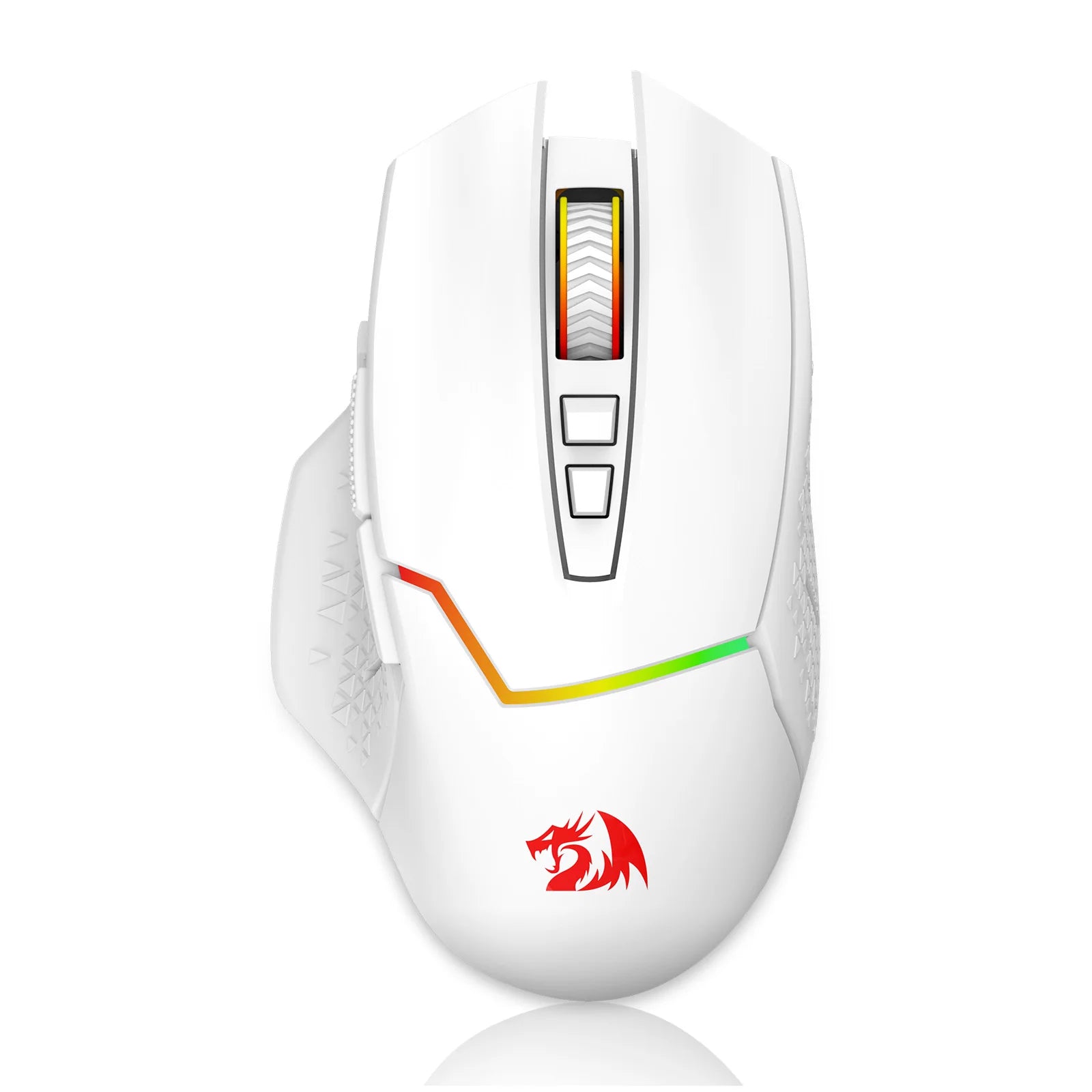 Redragon M690 PRO Wireless Gaming Mouse 8000 DPI Wired Mouse Rapid Fire Key 8 Macro Buttons for PC/Mac/Laptop, Black/White Mouse