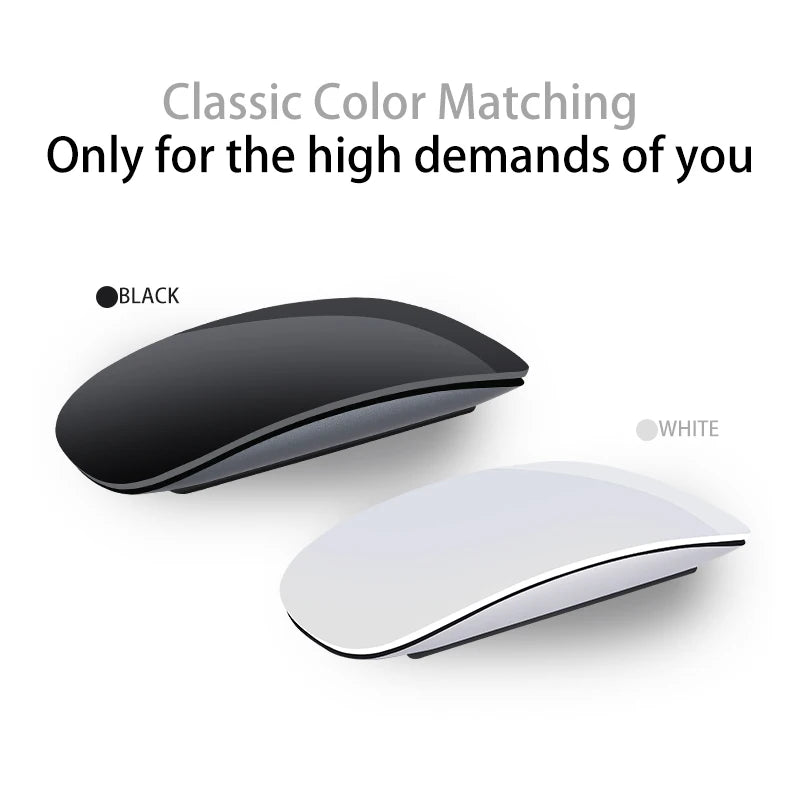 Rechargeable Bluetooth Mouse Magic 3 for MacBook Air/Pro & Win, Ergonomic Multi-Touch BT5.0 Wireless Slim Rechargeable Mouse