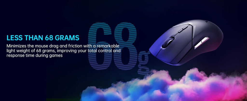 Rapoo VT9PRO Wireless Gaming Mouse Esports Grade 68g Ultra-Light 26000DPI 8 Buttons Optical PAW3398 Computer Mouse For Laptop PC