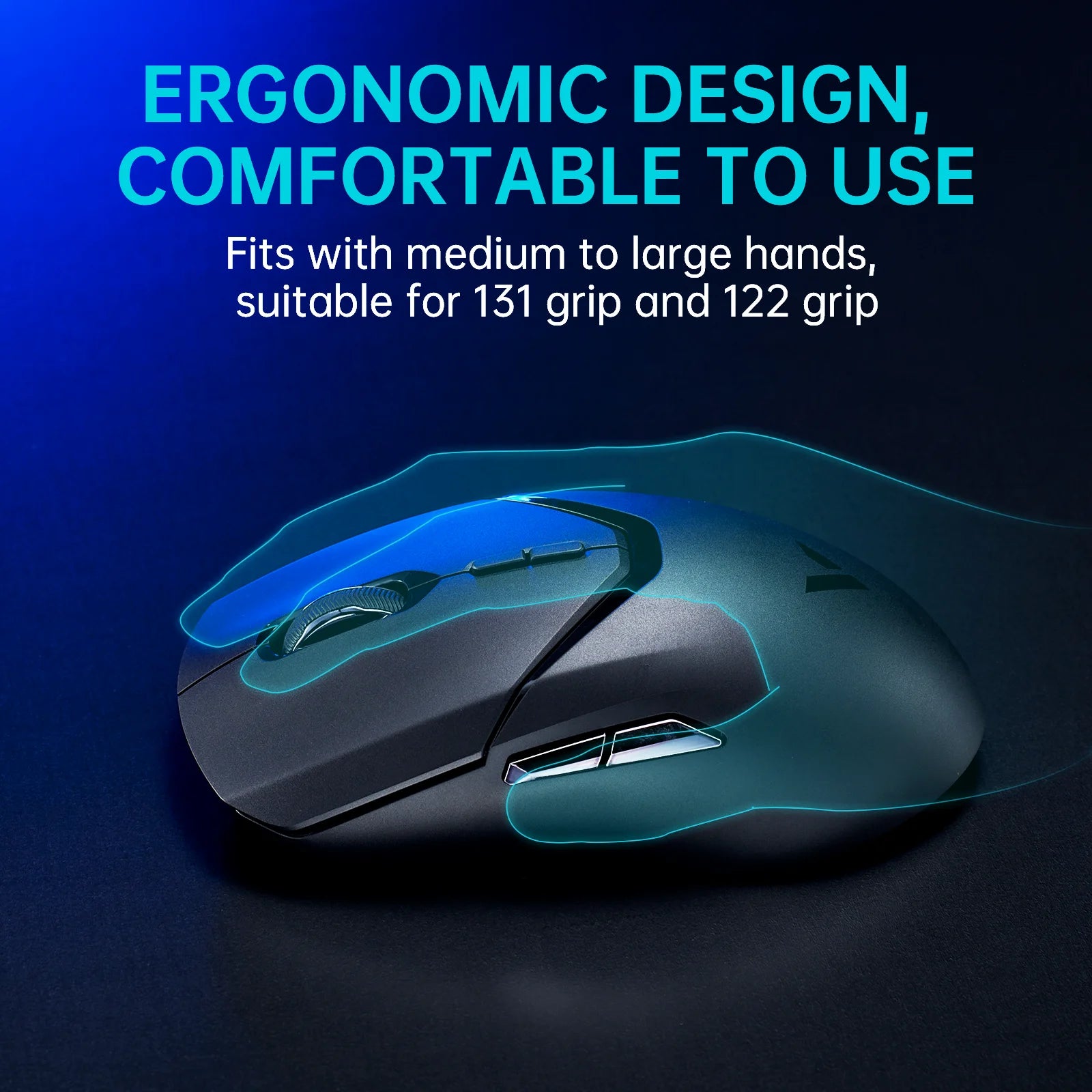 Rapoo VT9PRO Wireless Gaming Mouse Esports Grade 68g Ultra-Light 26000DPI 8 Buttons Optical PAW3398 Computer Mouse For Laptop PC