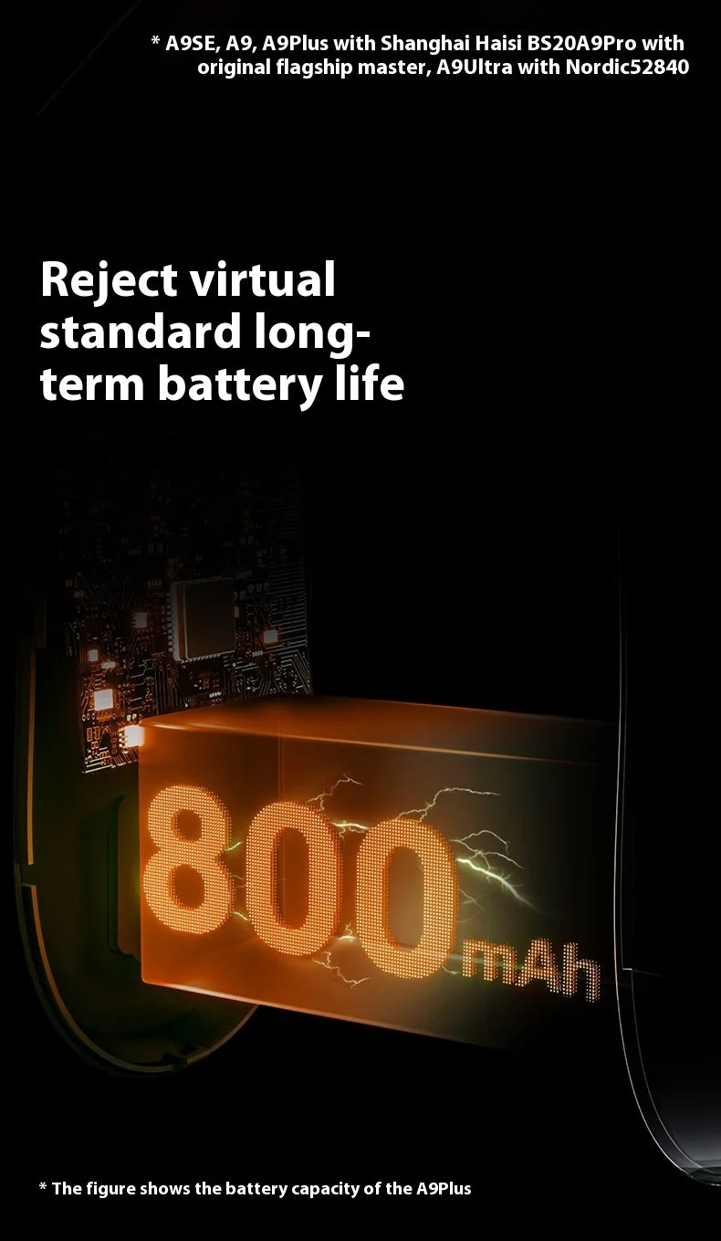 ATK Dragonfly A9 Plus/Pro Wireless Gaming Mouse Gaming Office Mouse  Starlight Trimode  Lightweight  Symmetrical FPS/MOBA  Gift