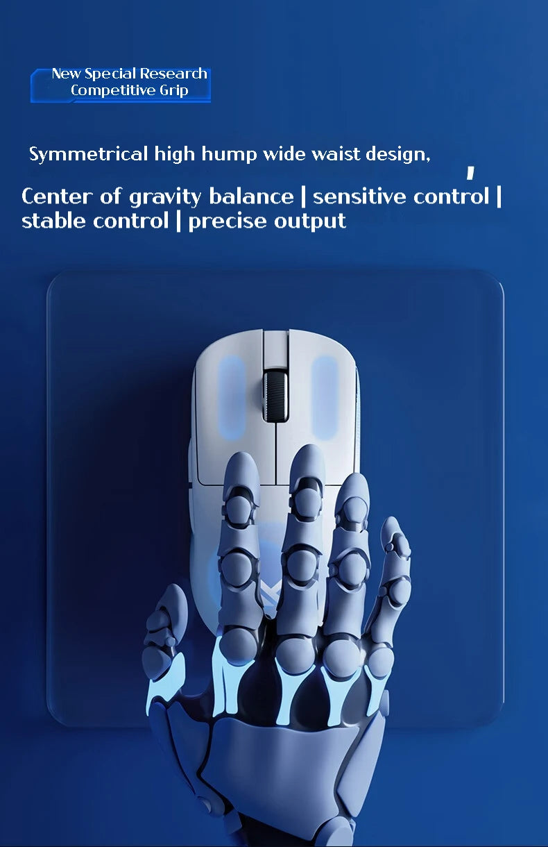 MCHOSE L7 Ultra Wireless Gaming Mouse 39g Lightweight E-Sport 8K Polling Rate Customized Optical Switch PAW3950 Flagship Sensor