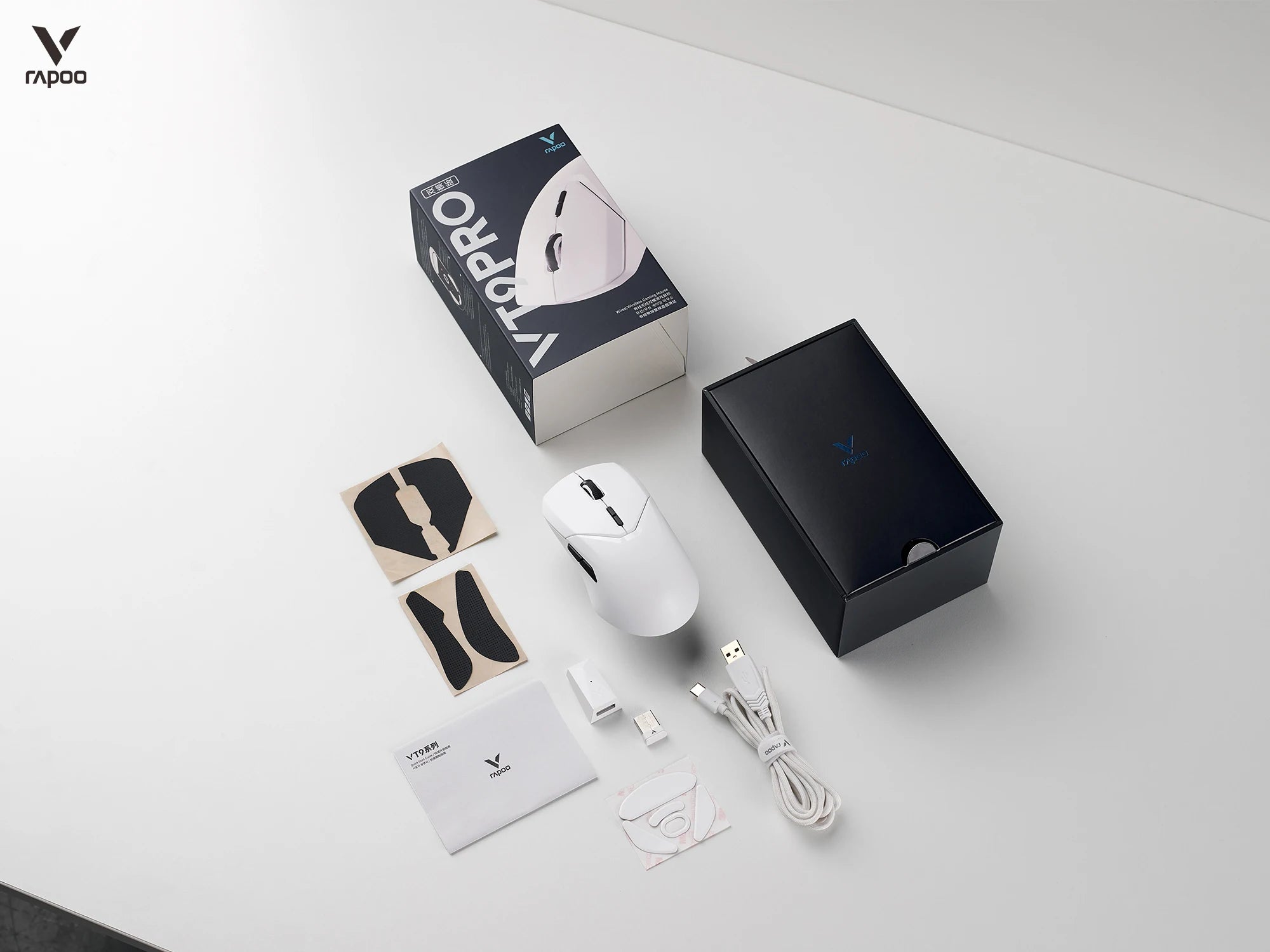 Rapoo VT9PRO Wireless Gaming Mouse Esports Grade 68g Ultra-Light 26000DPI 8 Buttons Optical PAW3398 Computer Mouse For Laptop PC