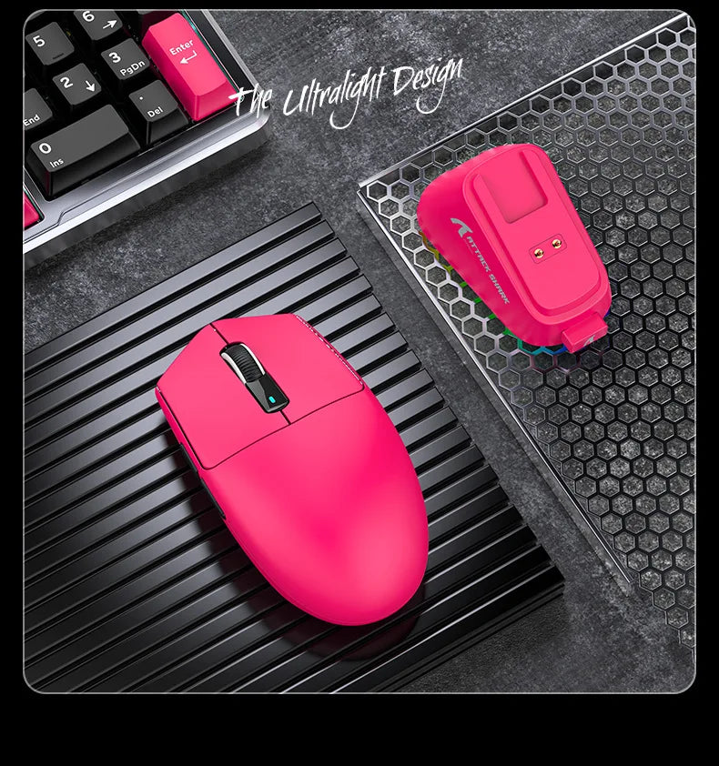 Hot Sales ATTACK SHARK G3PRO Gaming Wireless 3-Mode Bluetooth RGB PAW3311 25000dpi 2.4GHz 62g Mouse with Charger for PC/MAC/Wins