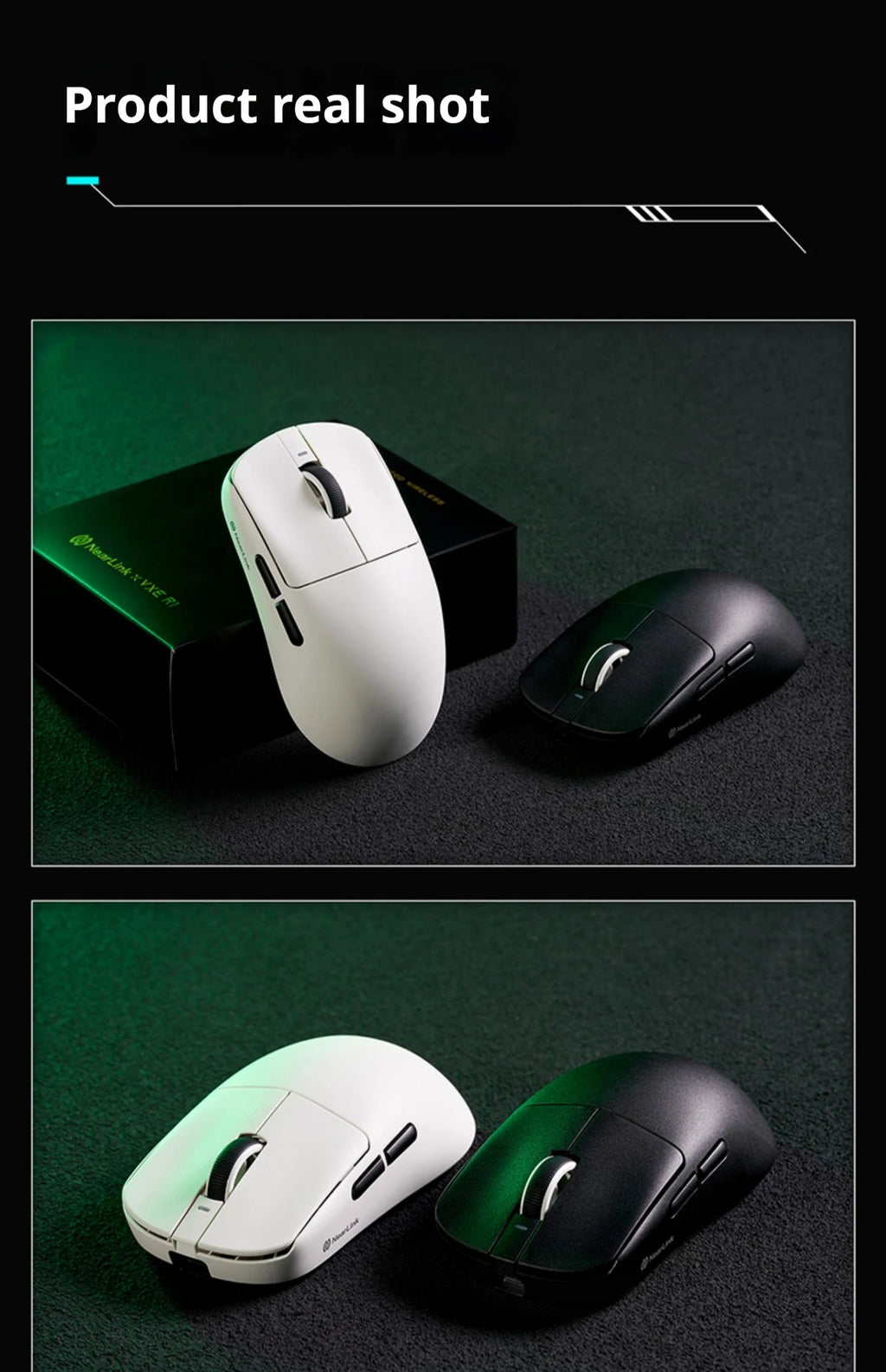 Vxe R1 Pro Max Dragonfly R1 Wireless Bluetooth Gaming Mouse Paw3395 2.4g E-Sports Mice Rechargeable Lightweight Ergonomic