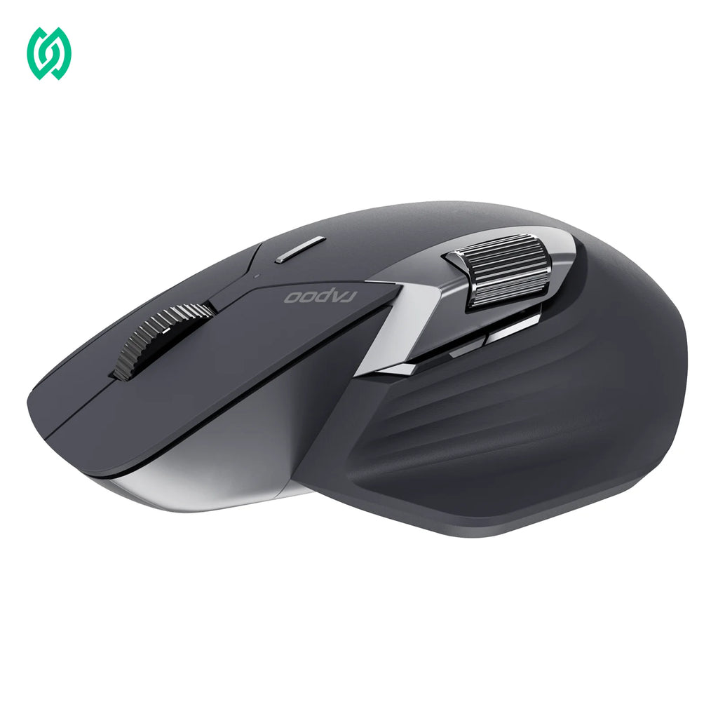 Rapoo MT760PRO Wireless Mouse NearLink + Bluetooth 5.0 Multi-Device 12000 DPI 2K Polling Rate Ergo for Work Gaming Quiet Clicks