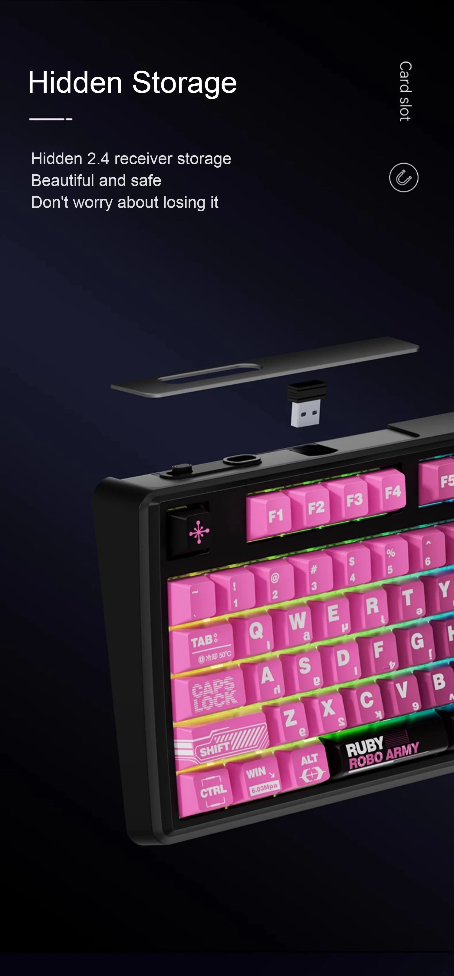 SKYLOONG GK104 Pro Wireless Mechanical Keyboar Full-Size Keyboard Screen&3Knobs RGB Backlit Voice Calculator 8K Polling Rate