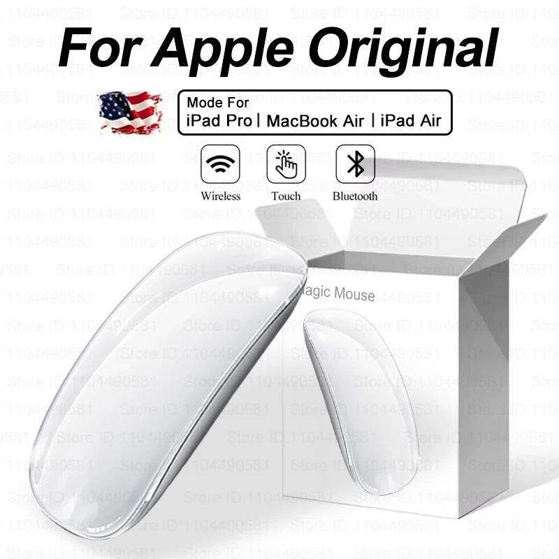 Original Wireless Bluetooth 5.0 Magic Mouse For Apple Macbook Pro Air Microsoft Laptop Mac Tablet PC iPad Ultra-thin Touch Mouse