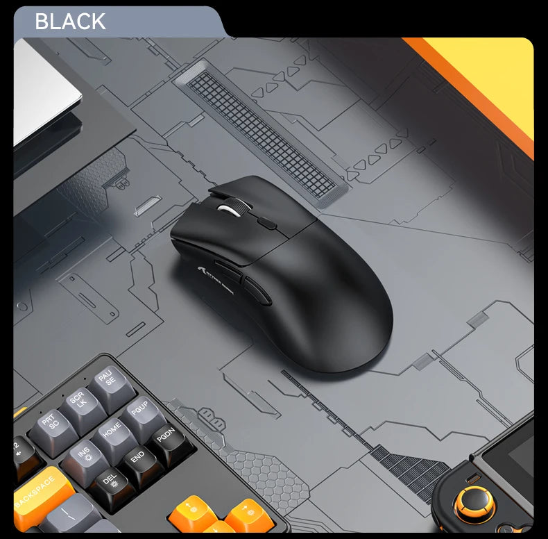 Attack Shark R1 Wireless Gaming Mouse Tri Mode 2.4G Bluetooth Wired 18K DPI 1000Hz PAW3311 Sensor 59g Lightweight Rechargeable
