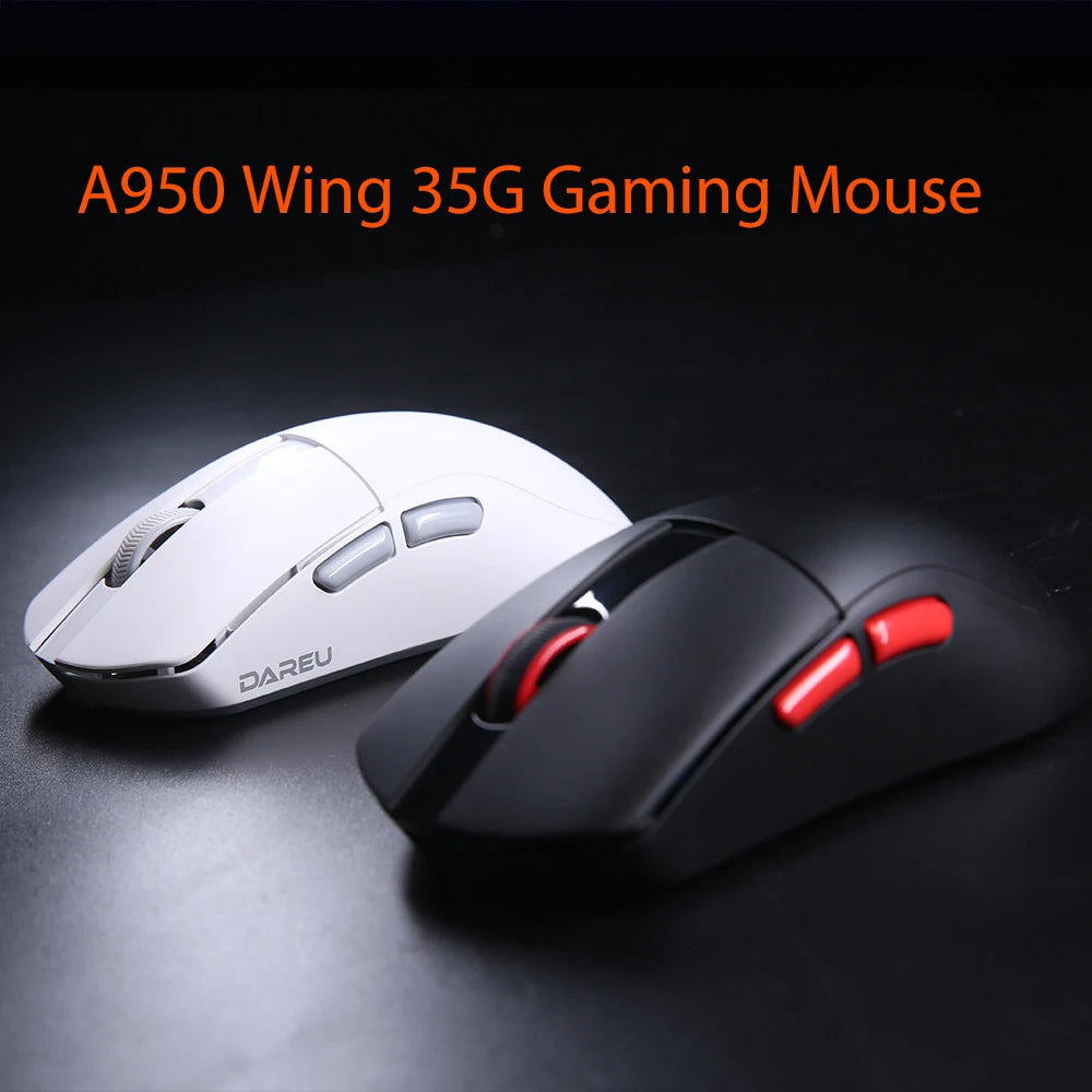 DAREU Dual-mode Gaming Mouse 8Khz 2.4G Wireless Wired 35g Lightweight 30000 DPI AIM-750 Sensor Macro Gamer Mouse