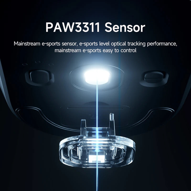 MCHOSE G3 Gaming Mouse  Buletooth 2.4G Paw3311 12000DPI Tri-mode Wireless Lightweight Mouse  Ergonomics Gamer Laptop PC