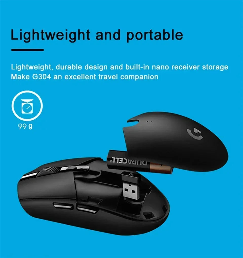 Logitech G304Bluetooth Wireless Gamer Ergonomic Mouse 2.4G Notebook Office Desktop Cannot Connect To The Program Super light
