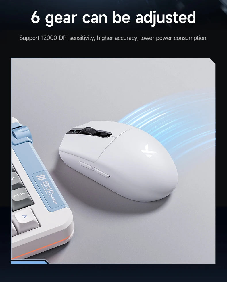 MCHOSE G3 Gaming Mouse  Buletooth 2.4G Paw3311 12000DPI Tri-mode Wireless Lightweight Mouse  Ergonomics Gamer Laptop PC