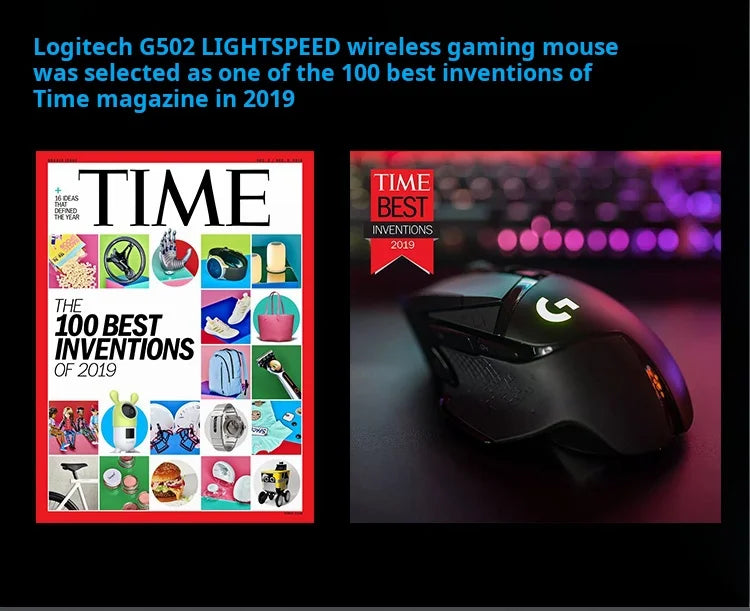 Logitech G502X Wireless Mouse - New Optical-Mechanical Hybrid Microswitch Lightweight Design HERO Engine Gaming Mouse