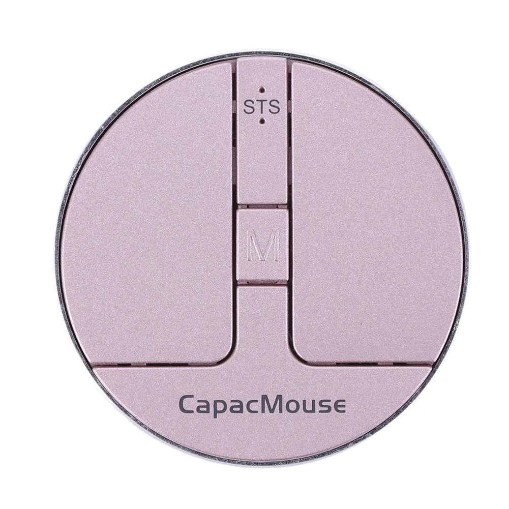 Ultra Thin Wireless Computer Mouse 3 Mode Mini Capacitive Mice BT5.2/2.4G/USB 3 Adjustable DPI w/ Receiver for Laptop PC