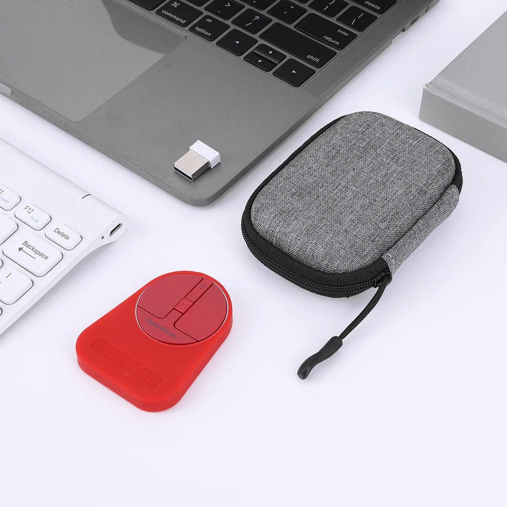 Ultra Thin Wireless Computer Mouse 3 Mode Mini Capacitive Mice BT5.2/2.4G/USB 3 Adjustable DPI w/ Receiver for Laptop PC