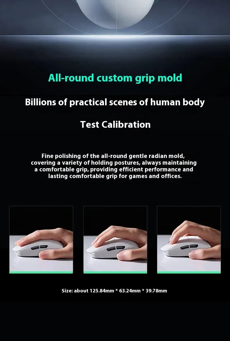 MCHOSE A7 Tri-mode 8k Gaming Mouse Wireless Bluetooth PAW3395 Mice Lightweight Low Delay Mice Laptop Office Custom Accessories