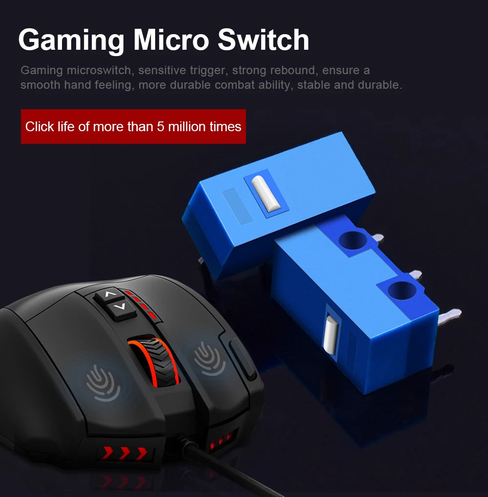 E-YOOSO X-39 USB Wired RGB Gaming Mouse 16400 DPI PAW3327 19 Buttons Programmable Game Optical Mice for Computer PC Laptop