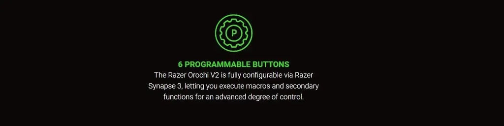 Razer Basilisk X HyperSpeed / Orochi V2  Gaming Mouse Bluetooth & Wireless Compatible Optical Sensor 6 Programmable Buttons