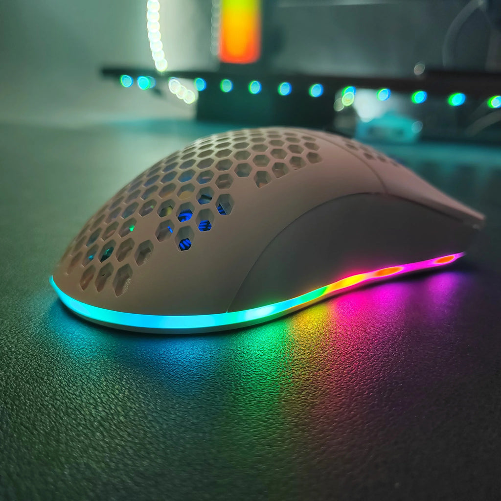 2.4G Wireless Charge Mouse RGB Luminous Ultralight Honeycomb Mouse Movement Speed 3600 6 D Game Mice For Laptop PC Gamer