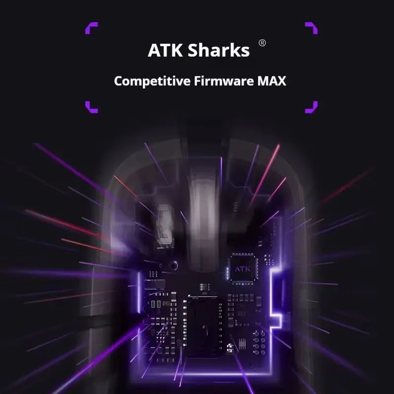 NEW Atk DUCKBILL Ultra Lightweight PAW3950 Wireless Gaming Mouse Esports Dual-Mode Ergonomic Long-Lasting Battery RGB Mouse