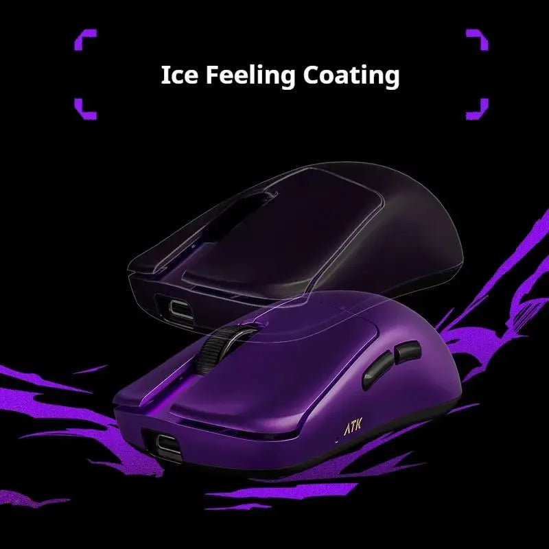 NEW Atk DUCKBILL Ultra Lightweight PAW3950 Wireless Gaming Mouse Esports Dual-Mode Ergonomic Long-Lasting Battery RGB Mouse