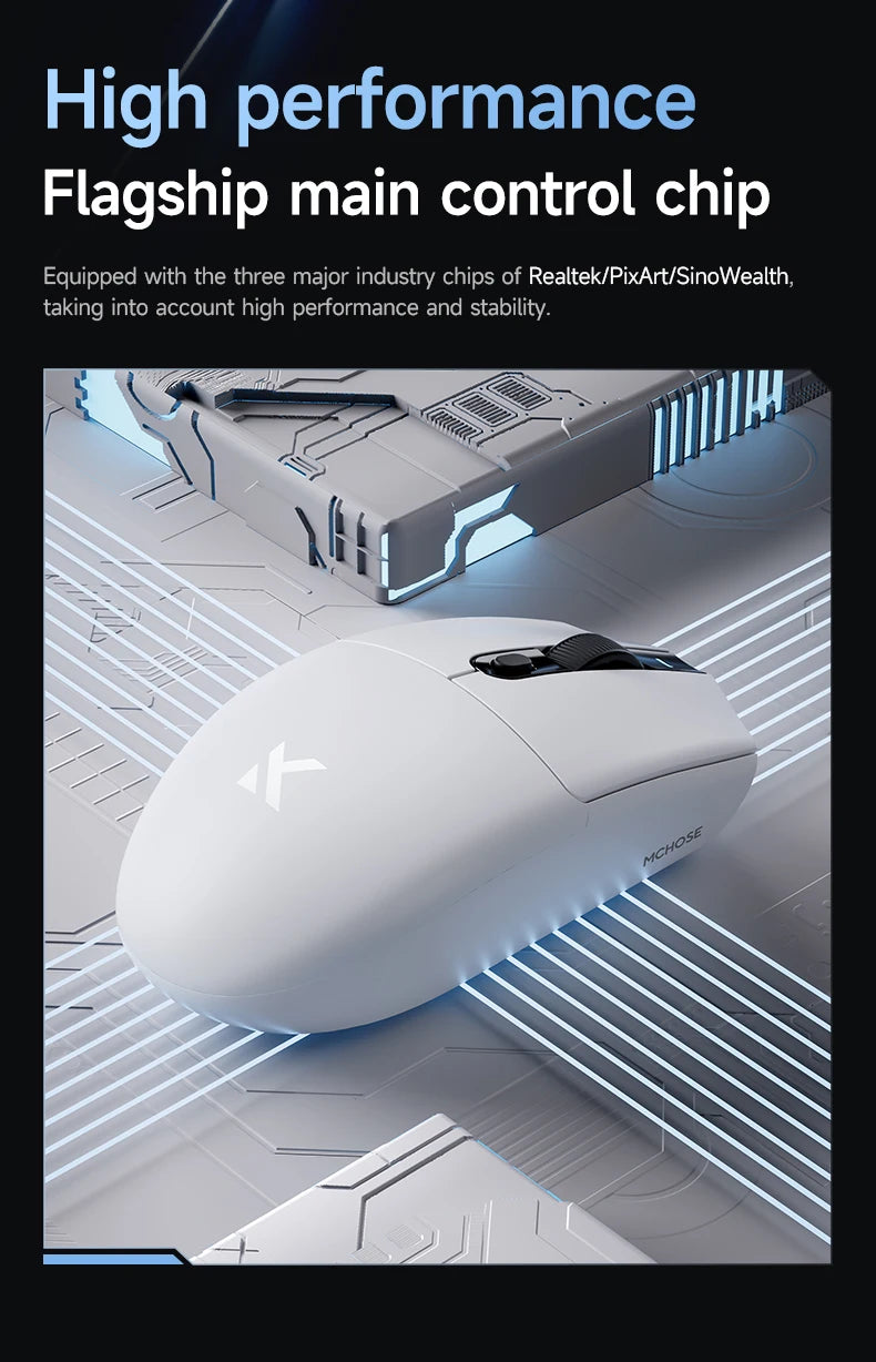 MCHOSE G3 Gaming Mouse  Buletooth 2.4G Paw3311 12000DPI Tri-mode Wireless Lightweight Mouse  Ergonomics Gamer Laptop PC